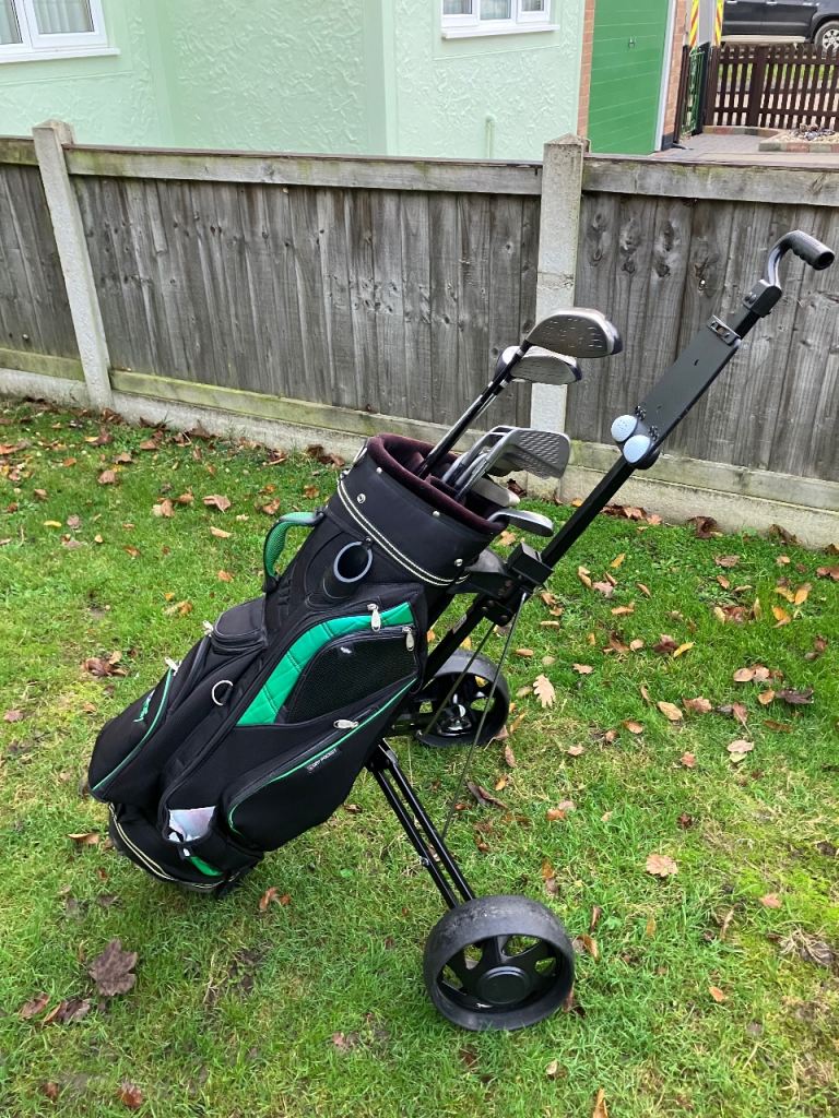 Men’s Golf Clubs Full Set Including Hillbilly Bag & Golf Trolley 
