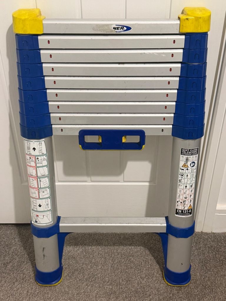 Werner 2.6m Soft Close Telescopic Ladder