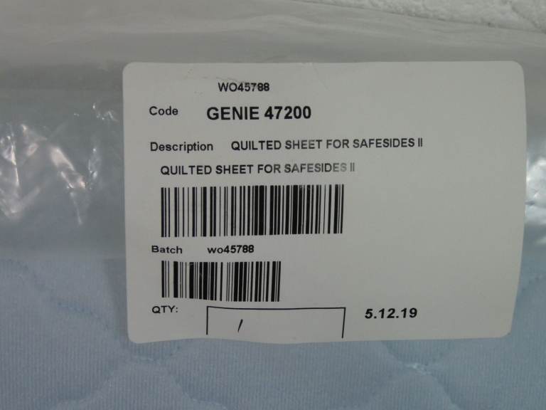 SafeSides Bed with Pump and Quilted Sheets