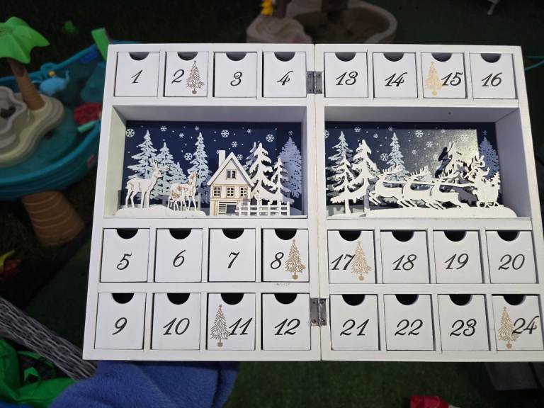 wooden Advent calendar