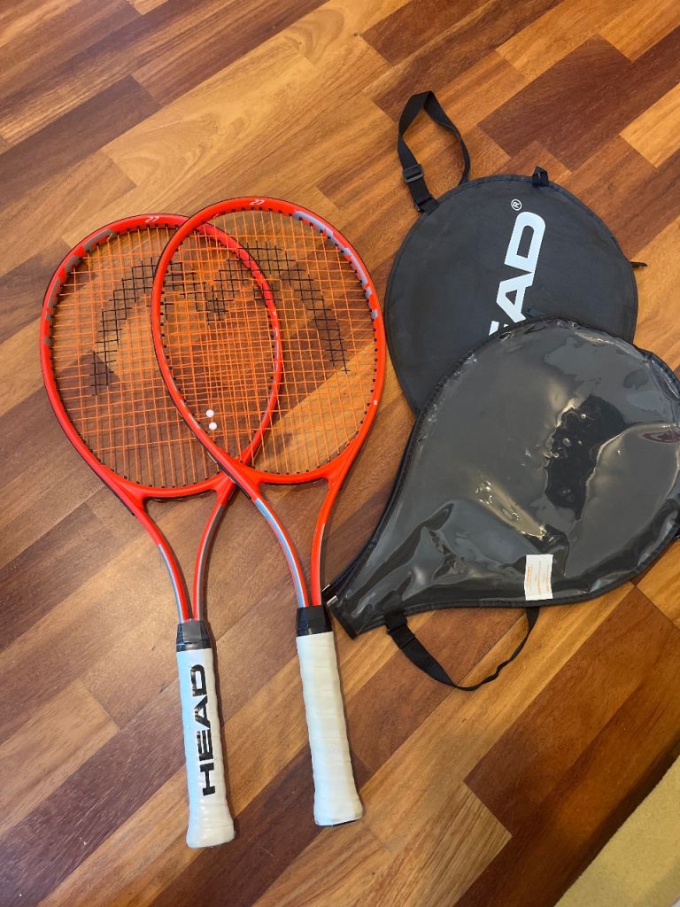 Pair of HEAD Radical Tennis Rackets with Covers