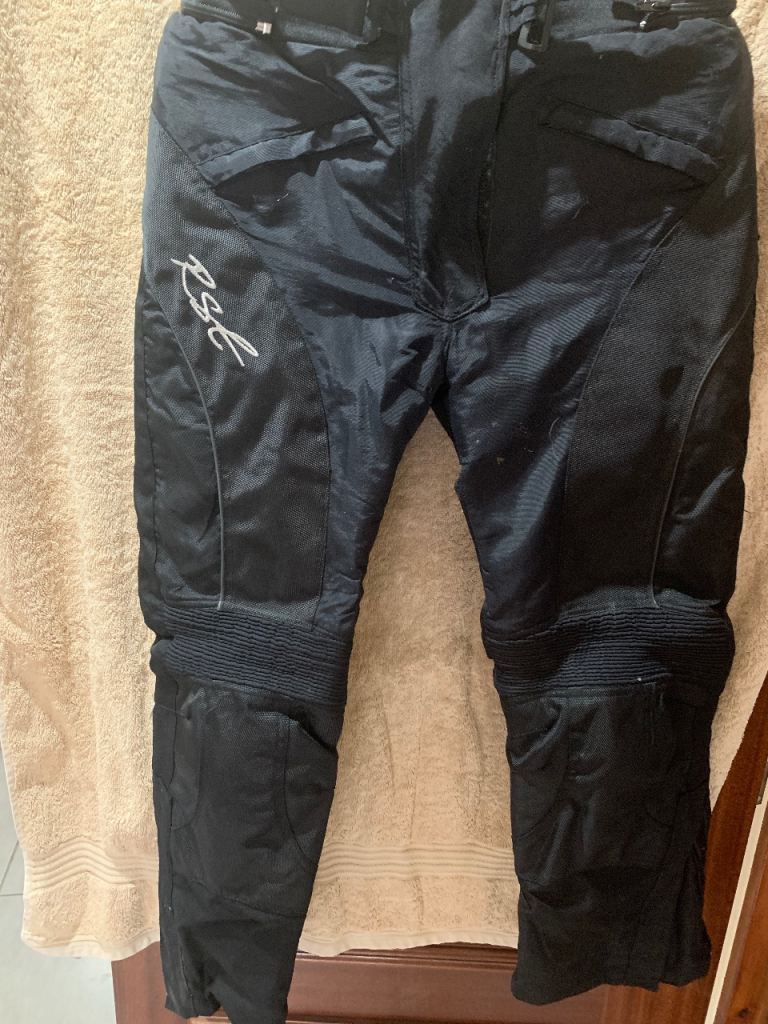 RST ladies M/C trousers pink and black size 14