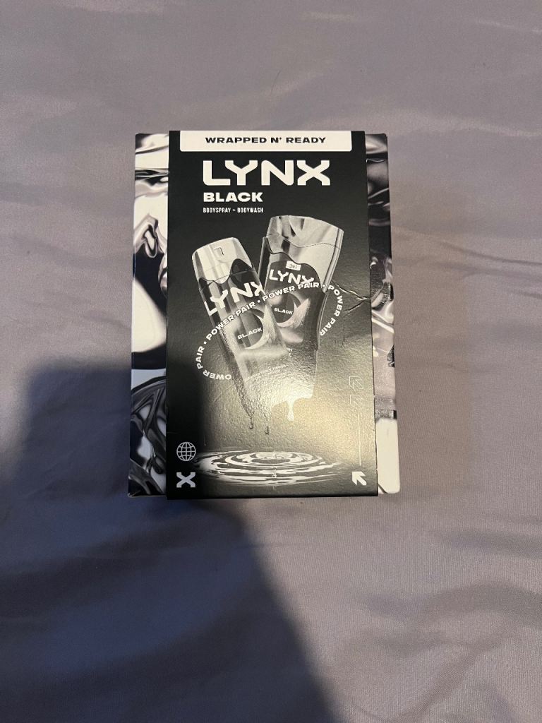 New LYNX Black Bodyspray & Bodywash Gift Set