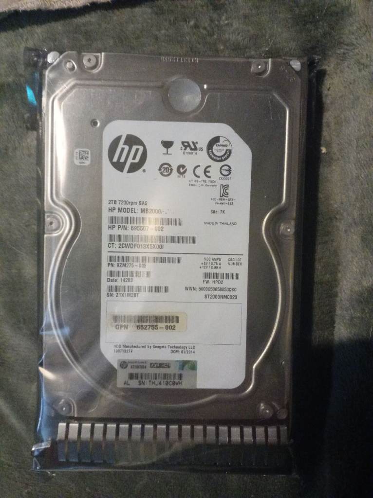HP 2TB 7200rpm SAS Hard Drive MB2000 – As Good As New
