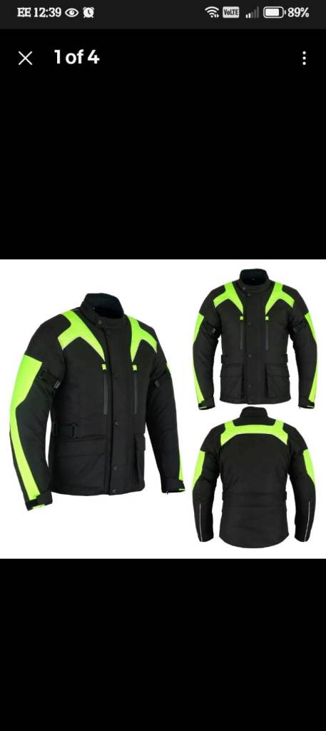 NEW British sterling hi viz jacket XL