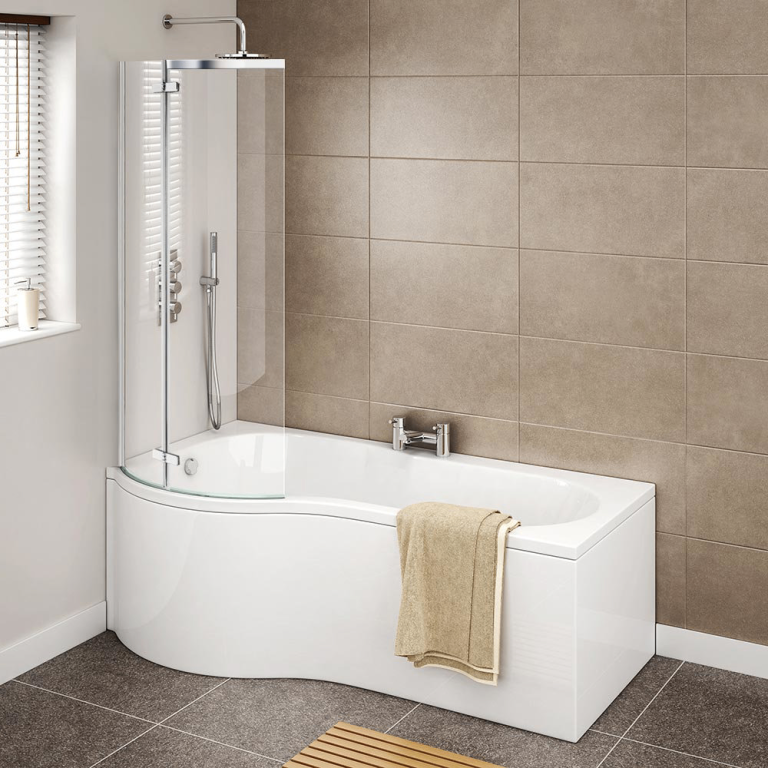 Complete (P) Shape Bath -  Special Offer Price ~ High Quality Stuff - Only £350