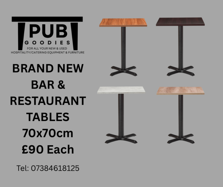 Large amounts of brand new restaurant cafe furniture 