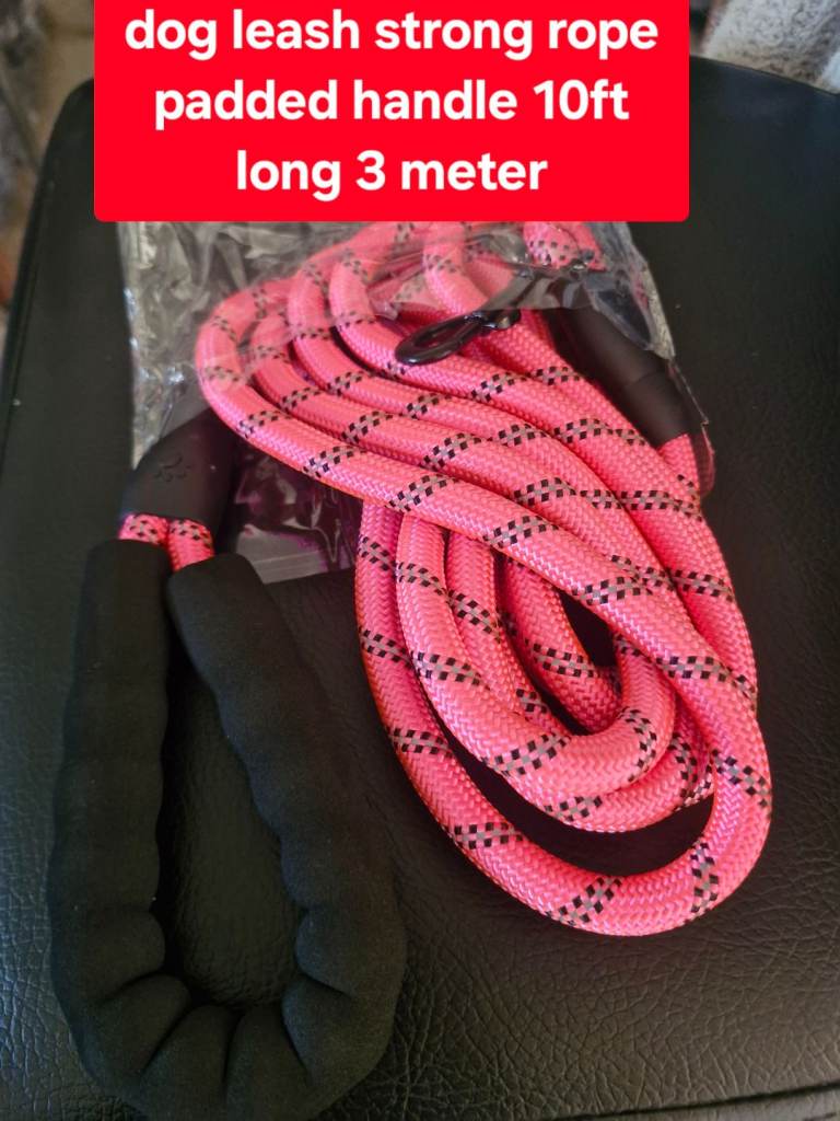 10 ft strong dog leash strong reflective rope . Delivery available 