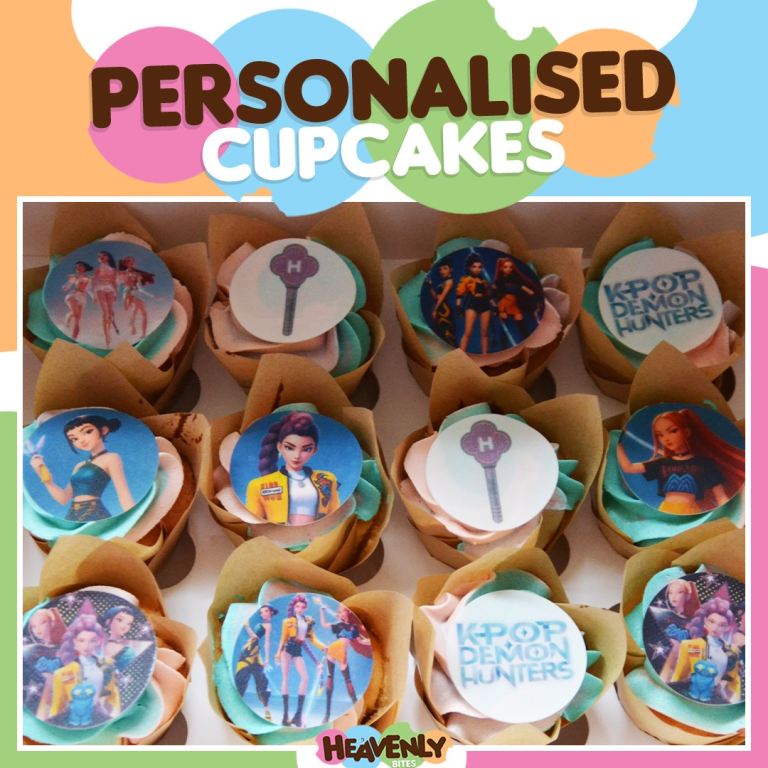 K-pop Demon Hunters cupcakes 