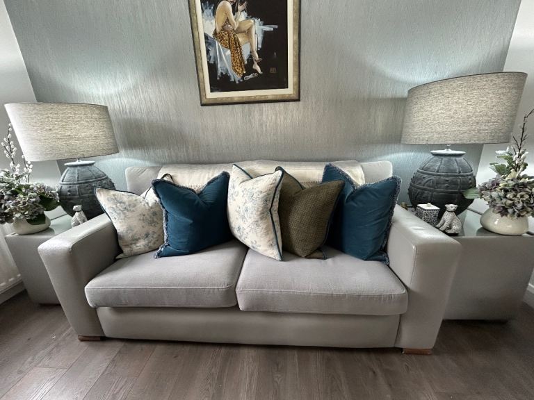 Custom made settee & 2 Matching tables