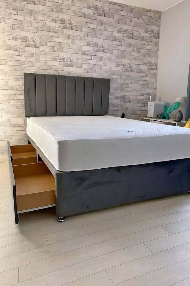 SINGLE & DOUBLE Size Divan Bed Base With Mattress Brand New Cash On Delivery Order Now 🚚📩