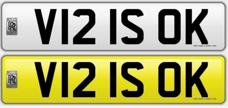 Private No Plate - V12 1S OK 