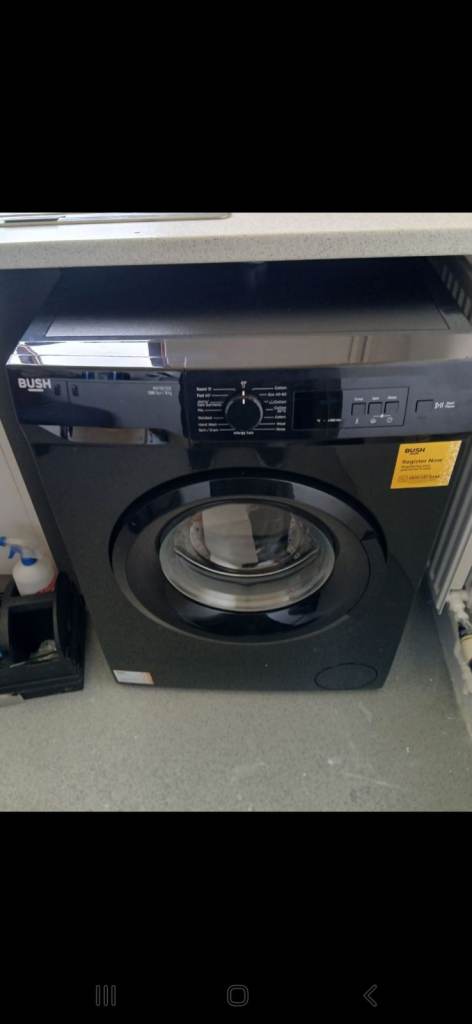 Bush Washing Machine – Black, Good Condition