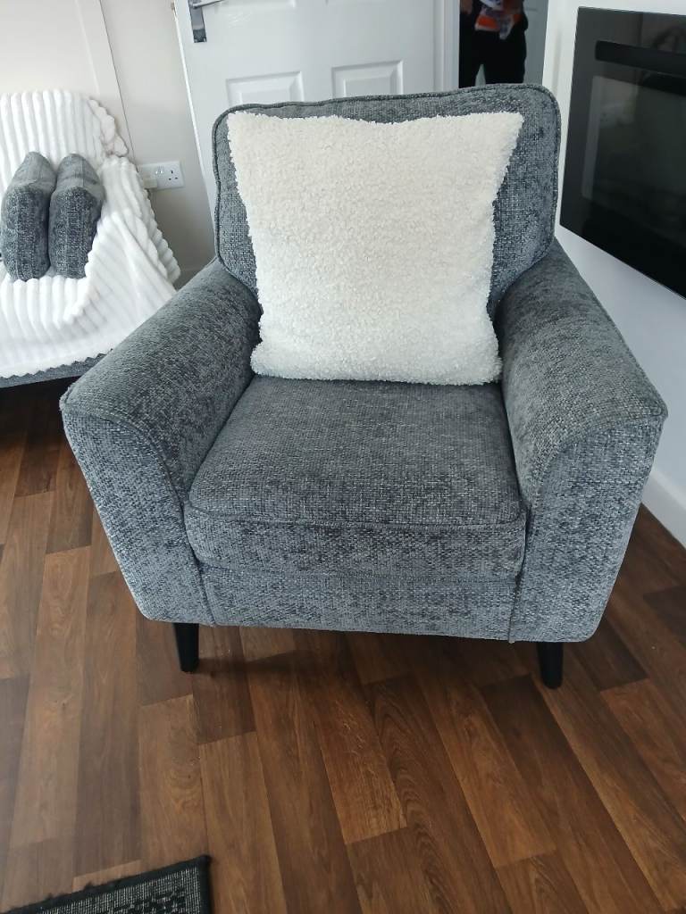 Next grey armchairs grey 