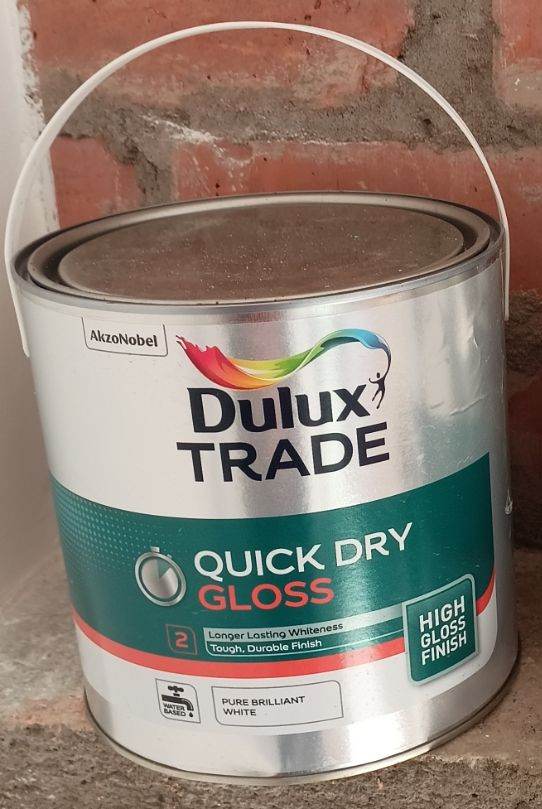 Dulux Trade Quick Dry Gloss Paint – Pure Brilliant White - AND OTHER ITEMS