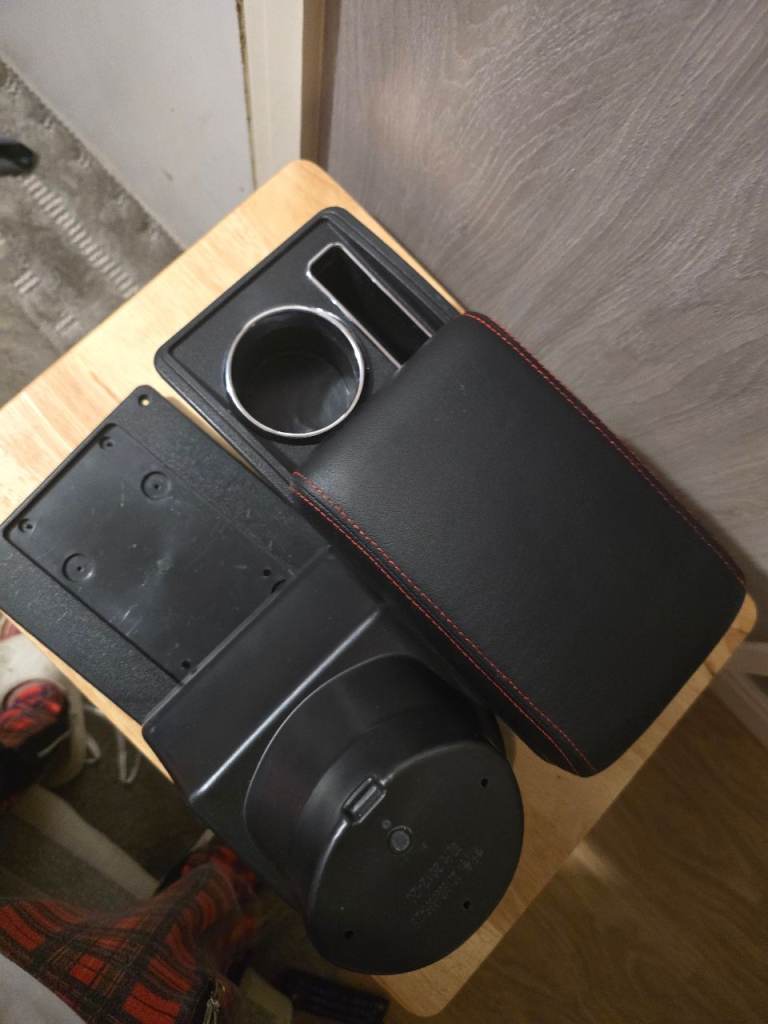 VauxhalArmrest Box Large Capacity Car Retrofit Arm Rest Storage Box Interior Parts with Drink Holder