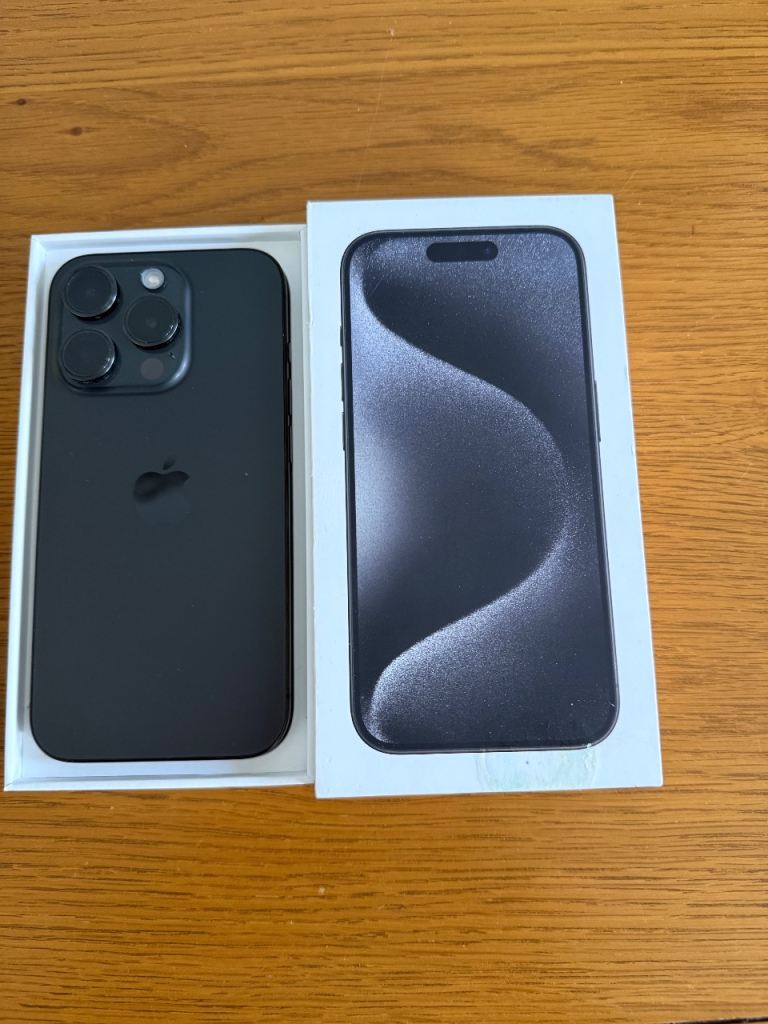 image for iPhone 15 Pro 256gb Black Titanium