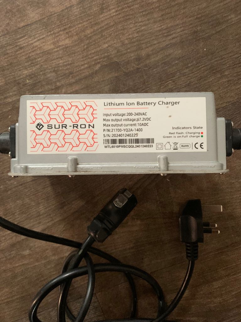 SUR-RON Lithium Ion Battery Charger – Brand New