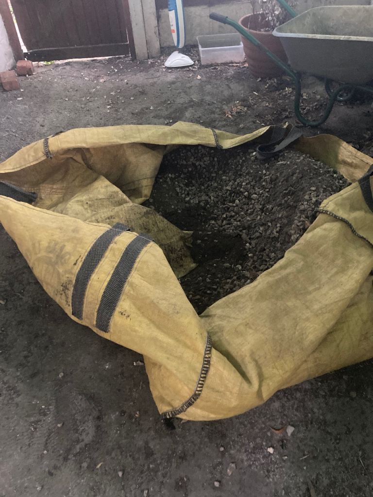 Free Garden Fill: Gravel and Soil Mix