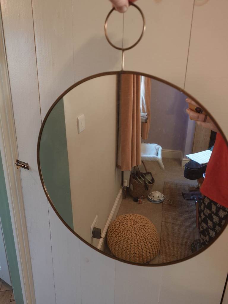 Brass style wall mirror 