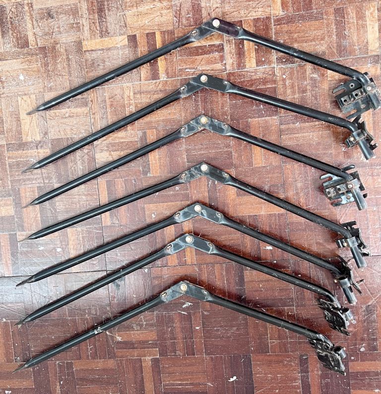 7 x ‘PurrFect Fence’ hinged arms for their cat fence system, £162 when new!