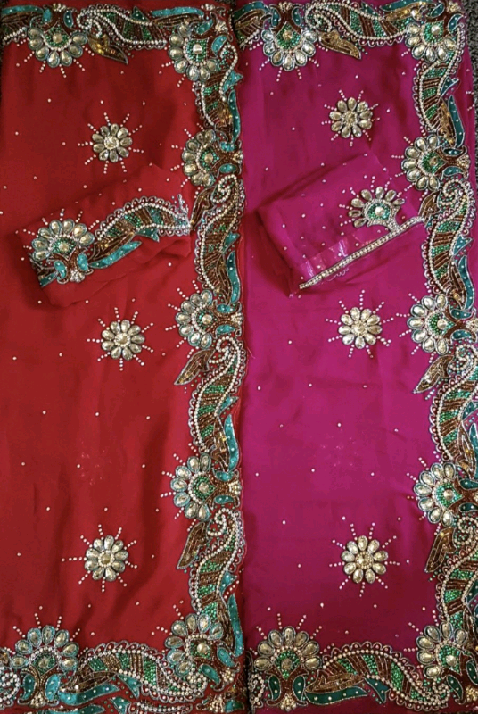 Heavy Border Saree