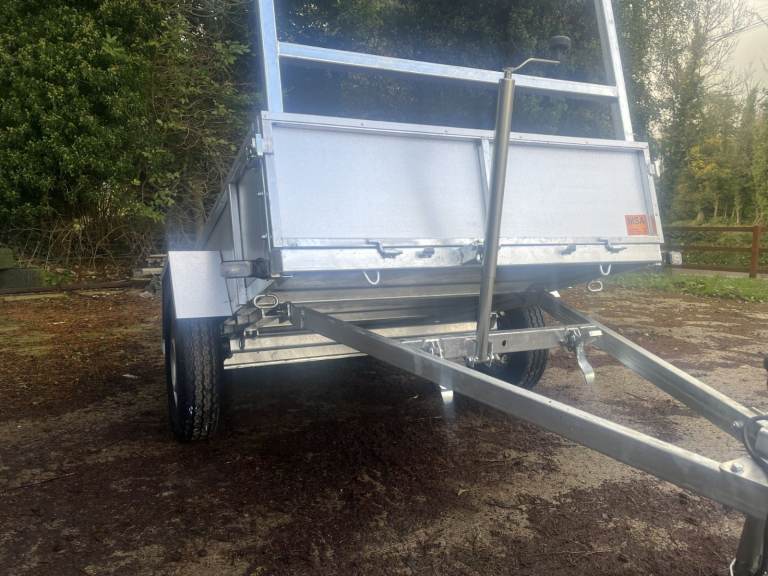 8x4 Galvanised Trailer Tipping 1400kgs payload Brand NEW Chassis Car Hitch Lock 