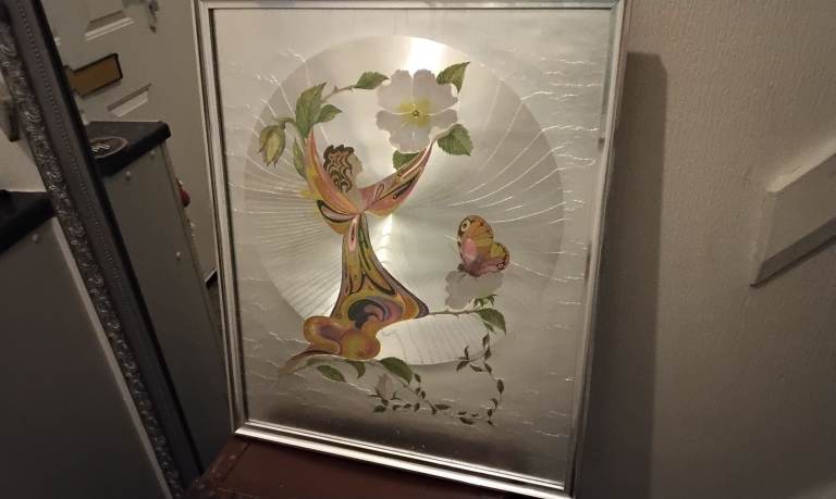 Retro 1970s foil art mechelle emblem cool