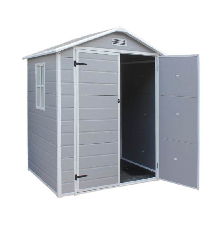 6X4Ft Plastic Sheds Garden Storage Outdoor Shed House, Grey, 6x4Ft  Brand new boxed 