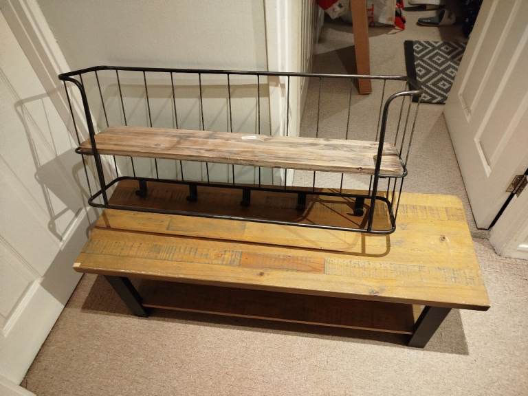 Matching shoe and coat rack