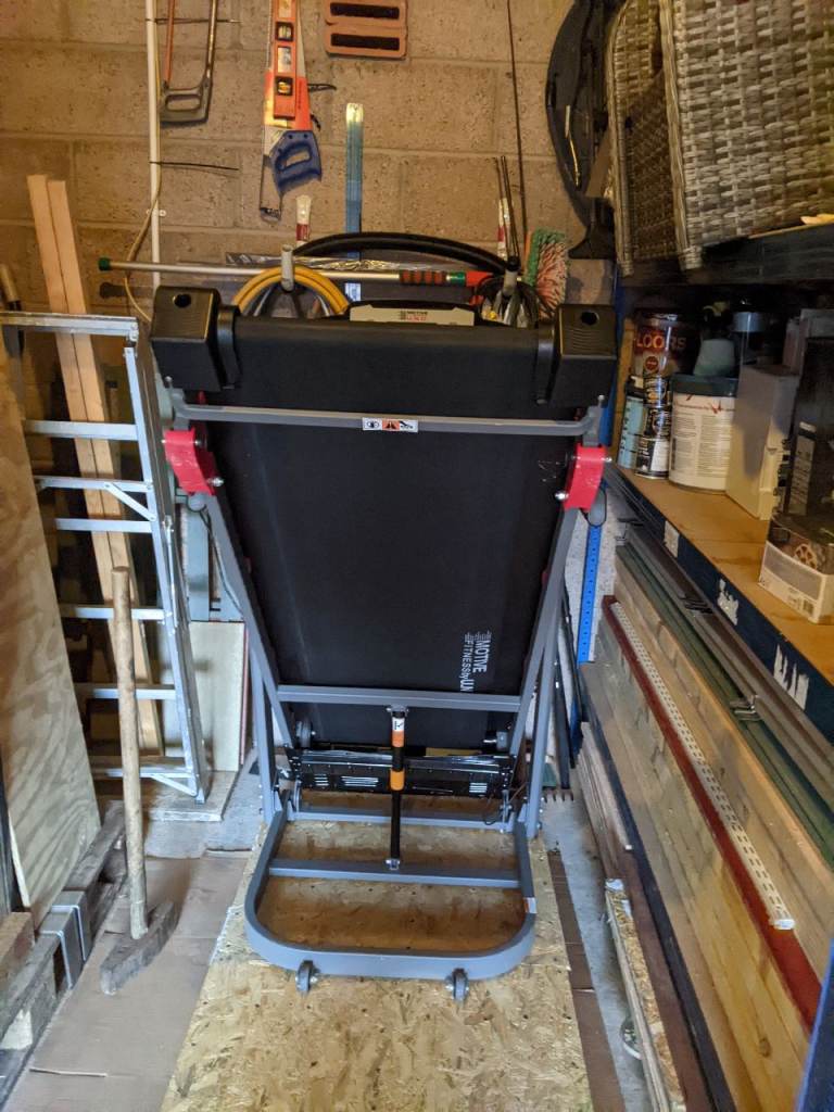 Black Treadmill - Good Condition, Folds Away