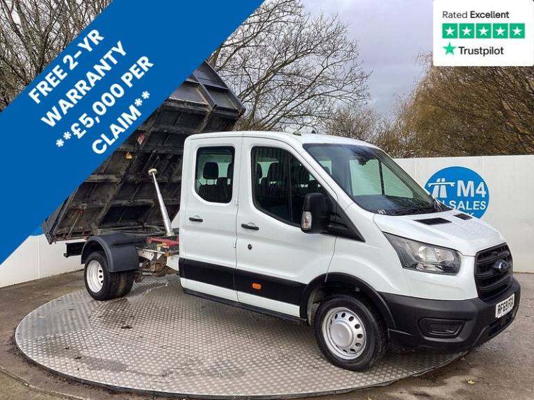 image for 2020 Ford Transit 350 EcoBlue Leader Crewcab Tipper Euro 6 L=9ft 3 Tipper Diesel Manual