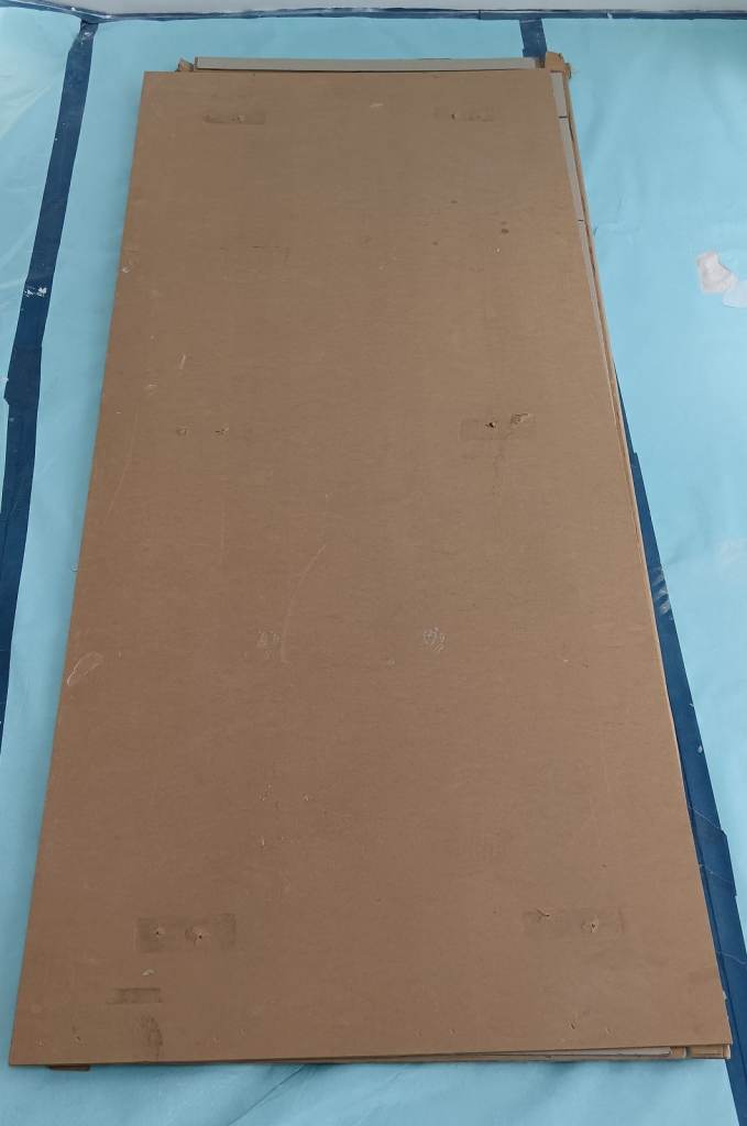 DIY Backing Board x 1 Sheet Size: 810mm x 2030mm x 5mm thick some imperfections Building Materials