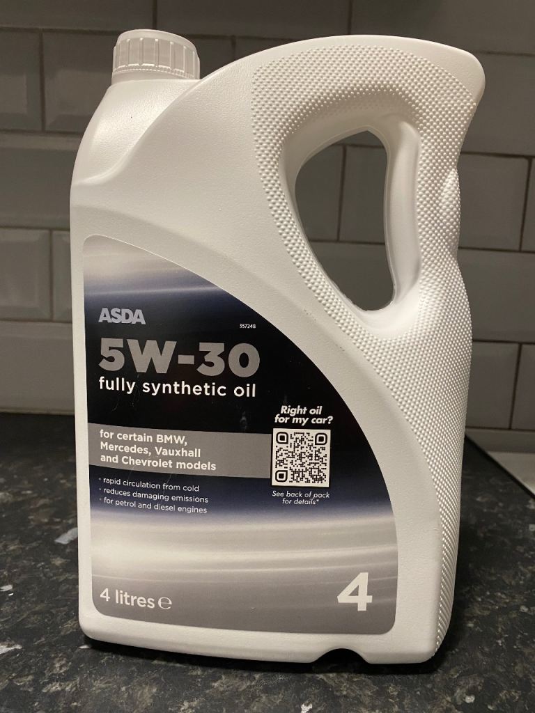 ASDA 5w30 Fully Synthetic BMW Oil 4L