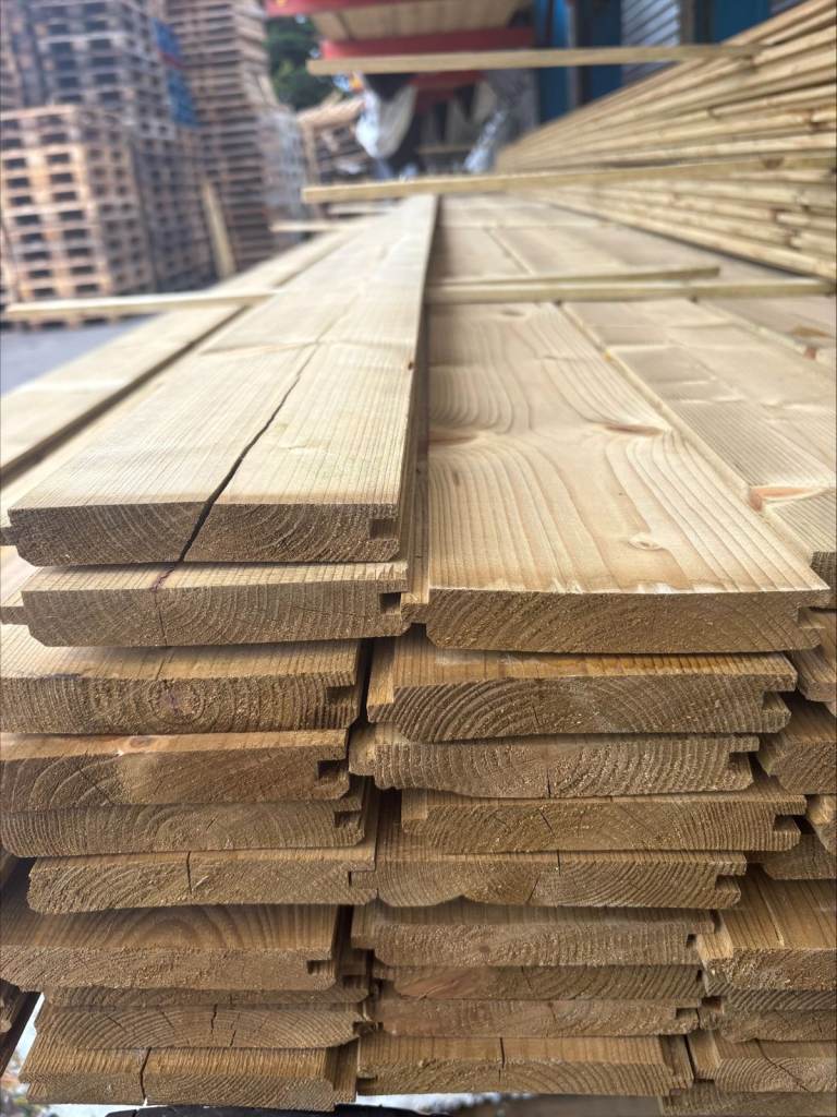 Various types of treated cladding 