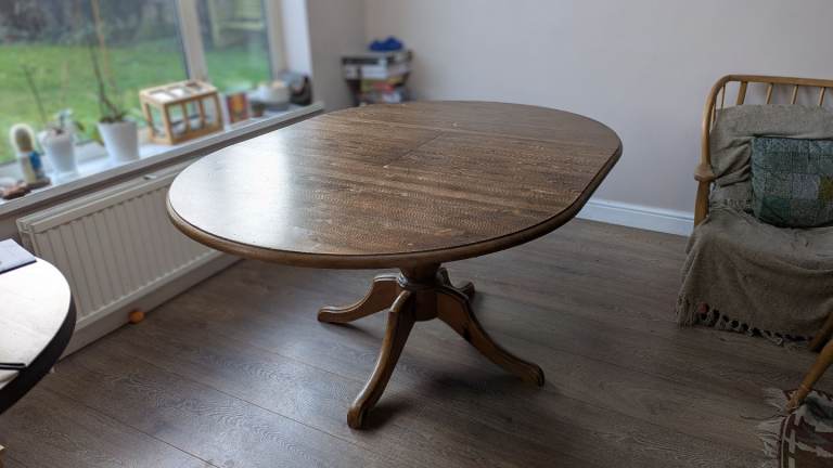 Solid pine dining table