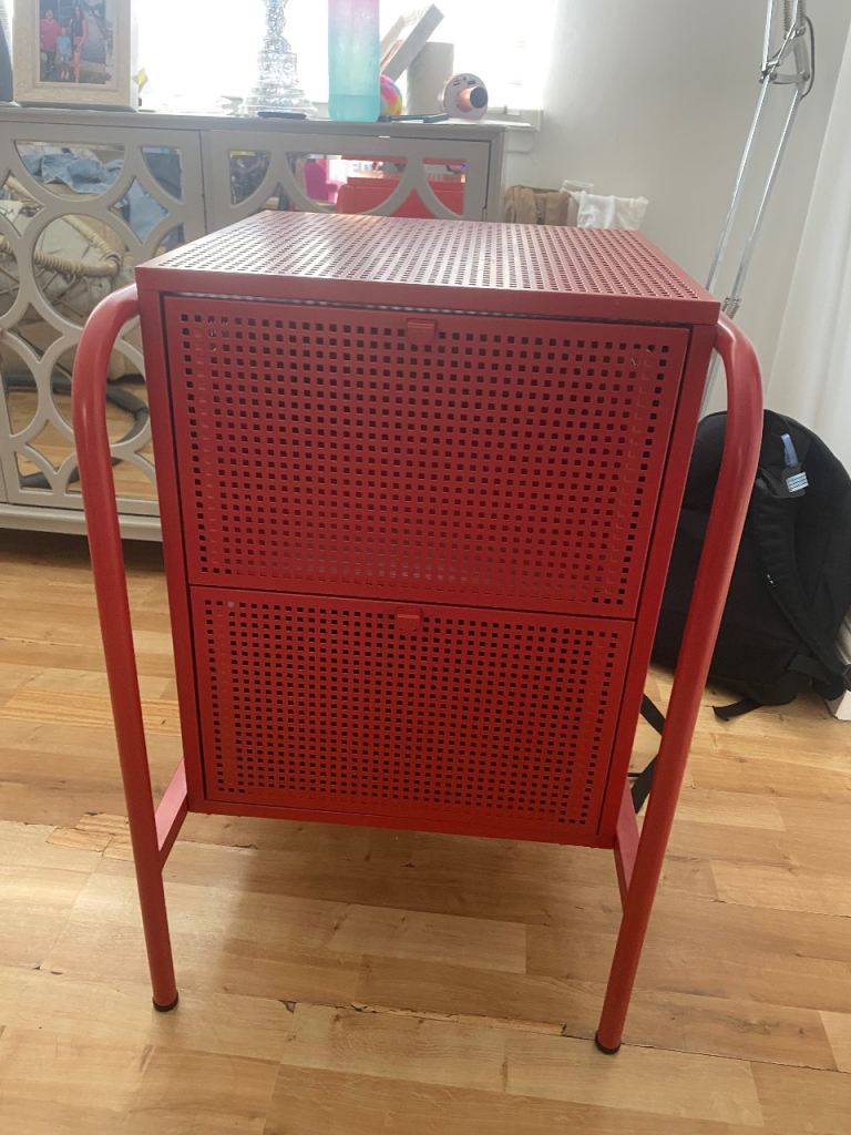 Funky ikea cabinet/metal drawer
