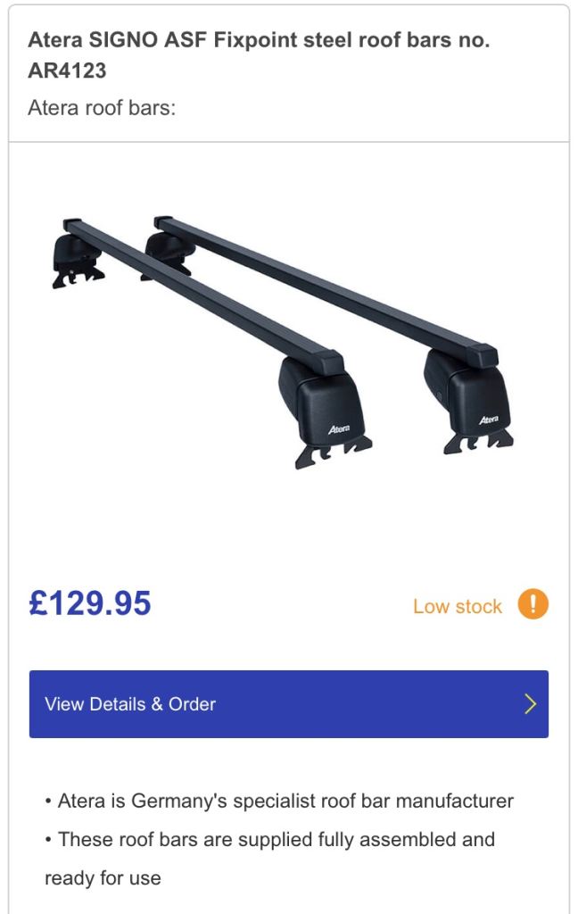 Car Roof Rack / Bars