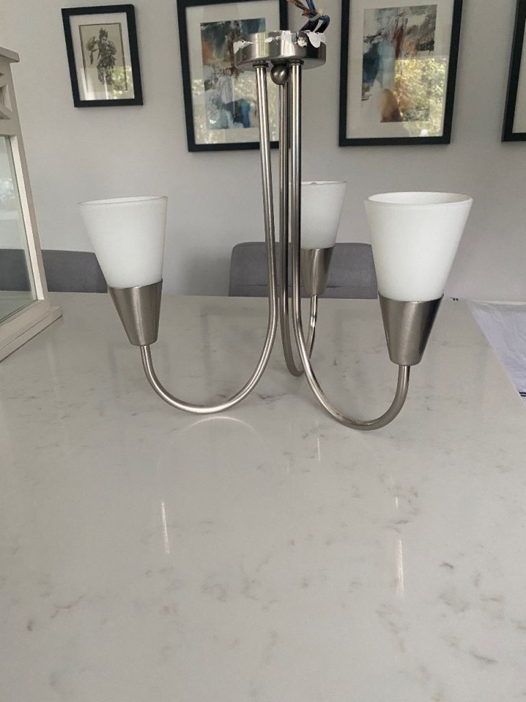 Three arm ceiling light fitting 
