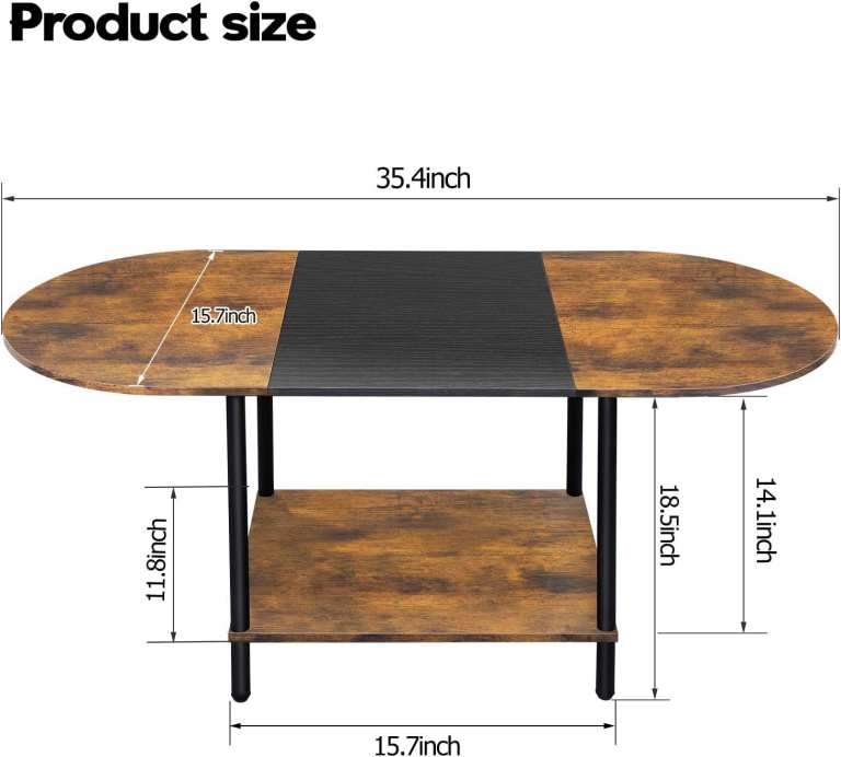 Coffee table – Space Saving, Industrial Design - new in box