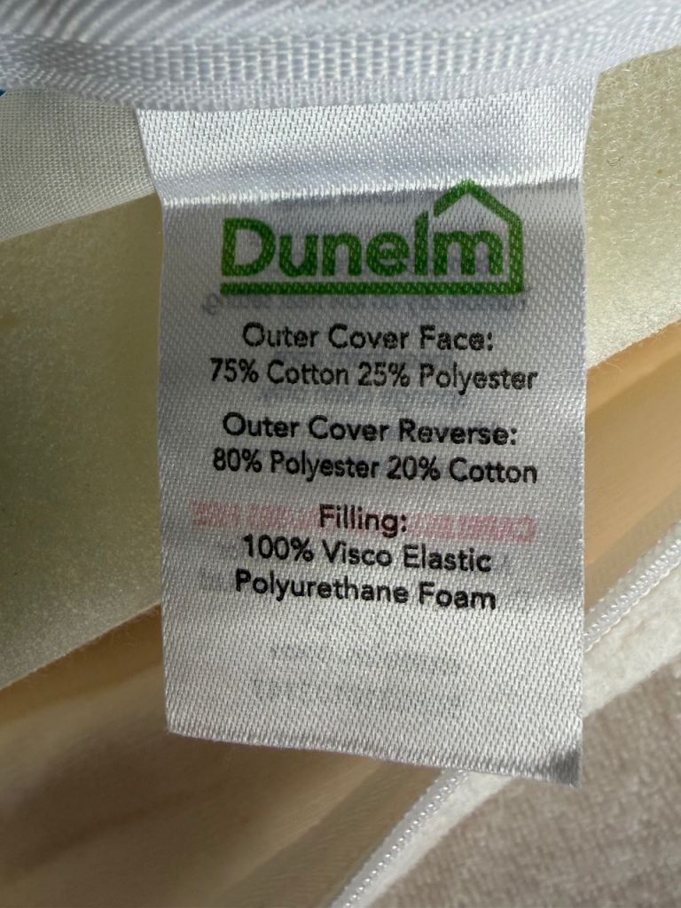 Dunelm Memory Foam Mattress Topper - Double Size