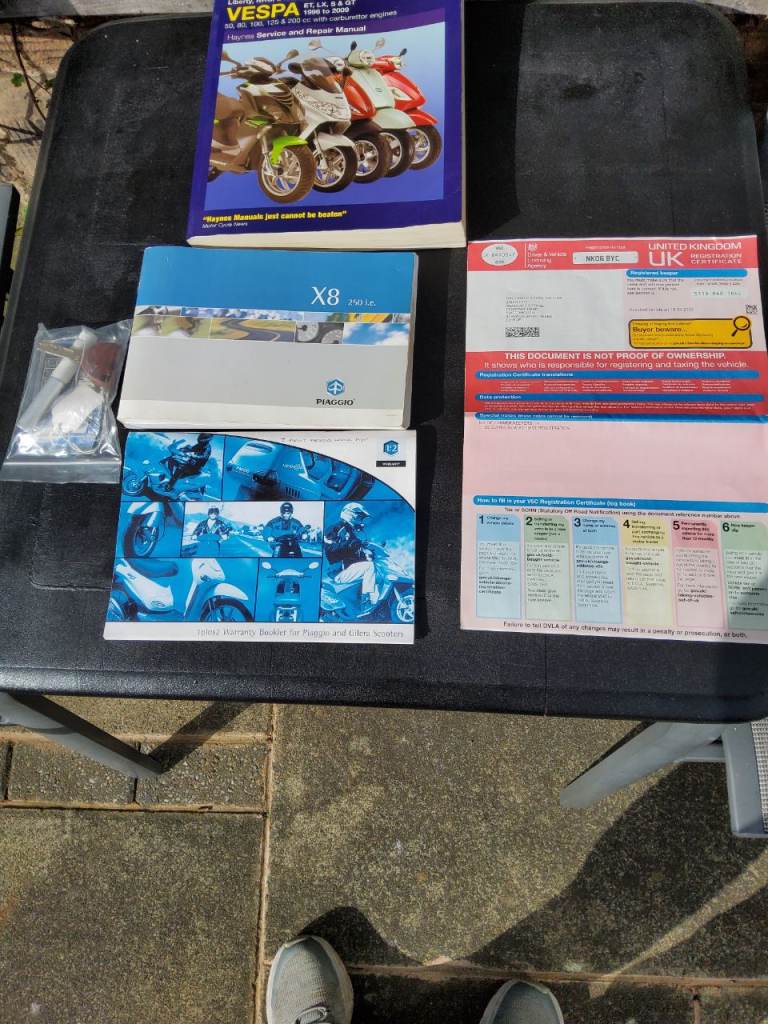 250cc Piaggio motor scooter