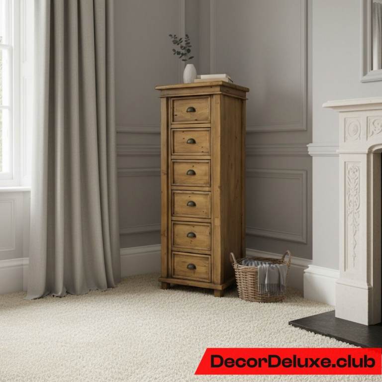 Barker & Stonehouse Tallboy Rustic Reclaimed Wood - Can Deliver 005A