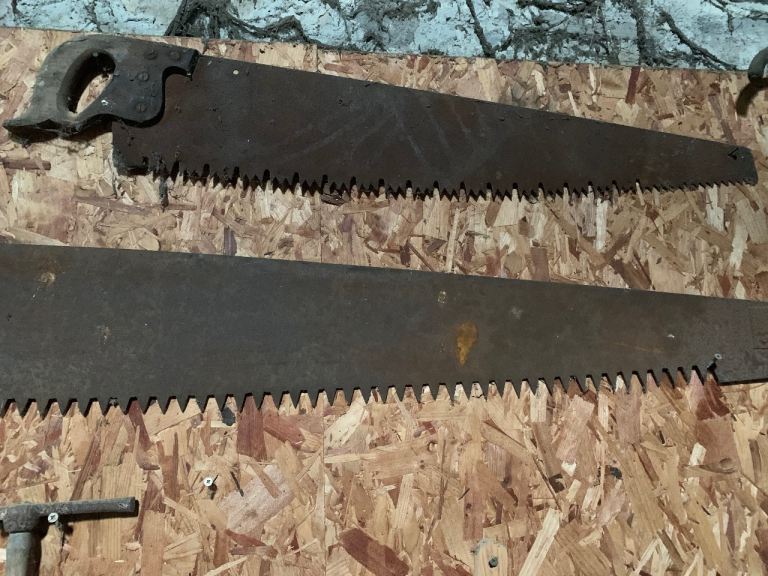 Vintage cross cut saws