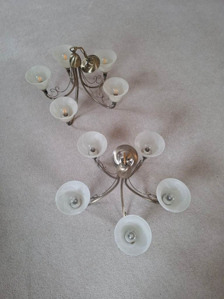 Living Room Chandeliers, matching pair