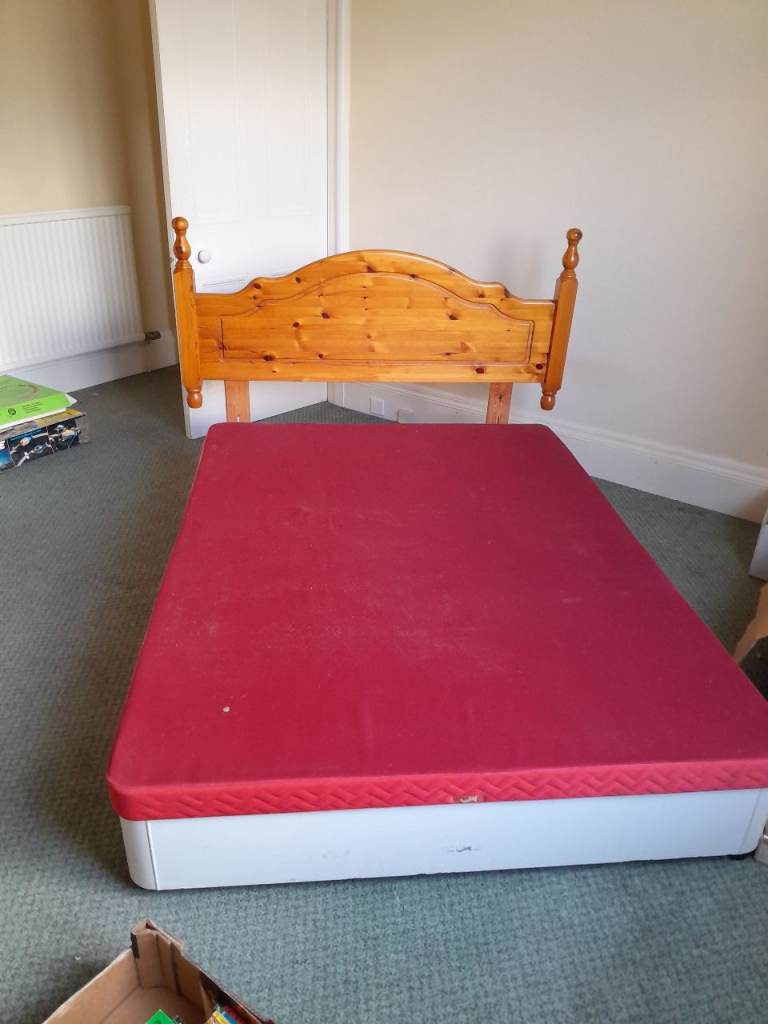 Single Bed Frame with Mattress & Double Bed Frame with Drawers