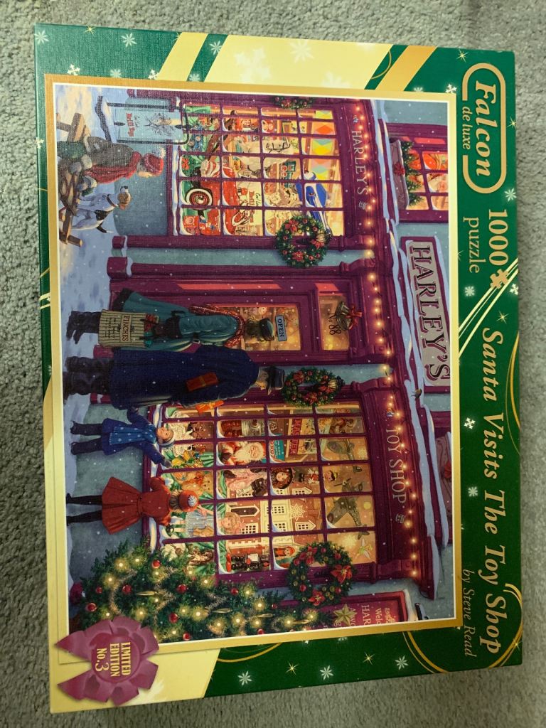 image for Falcon de luxe 1000 piece puzzle Santa Visits The Toy Shop by Steve Read 