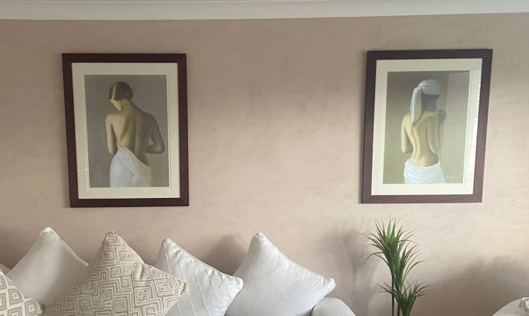 Professional painting prints ladies x 2, New Wall Pictures