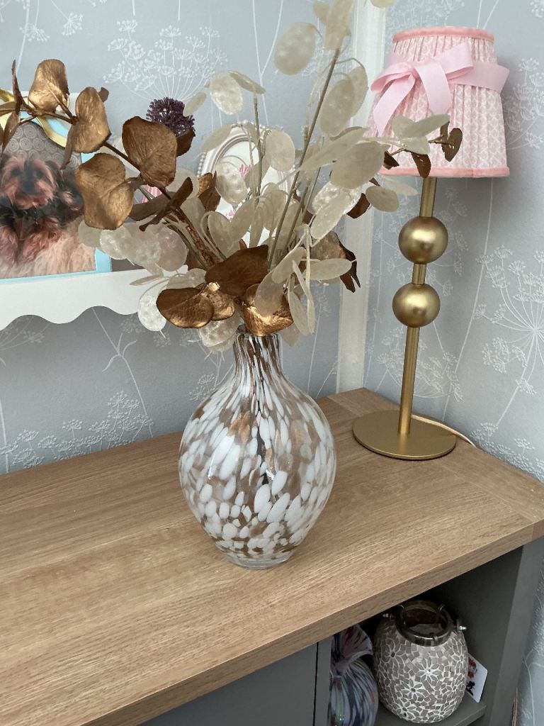 NEXT Confetti Style Glass Vase - Multicoloured, Good Condition