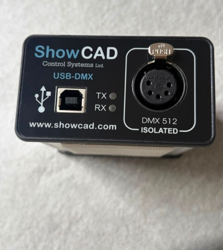 ShowCAD USB-DMX 2 Interface – DMX 512 Isolated